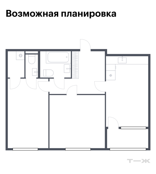 Как разделить санузел на два, если мешает несущая стена