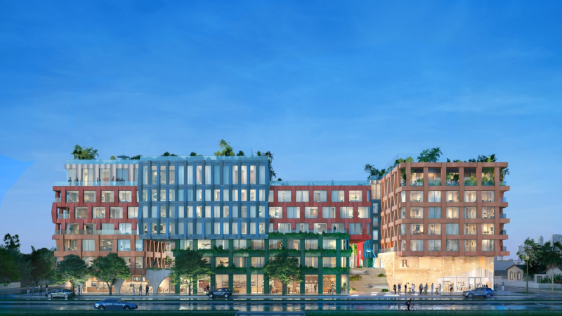 Архитекторы MVRDV спроектировали красочное здание в Майами